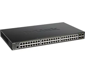 D-Link DGS-1250-52XMP / Switch / 48× Gigabit RJ-45 PoE+ / 4× 10G SFP+ / SMART Managed / 370 W