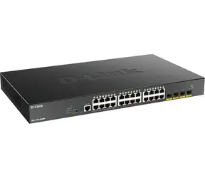 D-Link DGS-1250-28XMP/E / SMART Managed Switch / 24x Gigabit PoE+ / 4X 10G SFP+ / 370W PoE-Budget