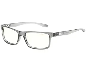 Gunnar VERTEX READER Graue Kristallbrille / Büro-/Gaming-Brille / klare Gläser / BLF 35 / Dioptrien +1,5