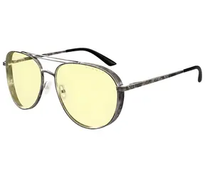 Gunnar Fallout Brotherhood of Steel / Gaming-Brille / Gunmetal / Bernsteinfarbene Gläser / BLF 65