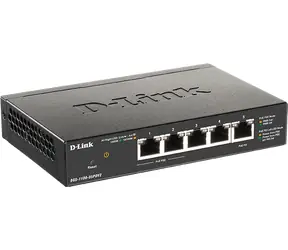 D-Link DGS-1100-05PDV2 / 5- Port Gigabit PoE SMART Switch / Stromversorgung über PoE / 2x PoE-Ports