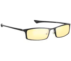 Gunnar Phenom Onyx / Bürobrille / bernsteinfarbene Gläser / schwarzes Gestell