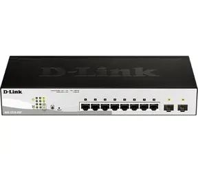 D-Link DGS-1210-08P / SMART Switch / 8x GbE PoE+ / 2x SFP / PoE 65 W / lüfterlos