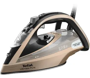 TEFAL Ultimate Pure FV9852E0 schwarz / Dampfbügeleisen / Trocken- und Dampfbügeln / 220-240 V