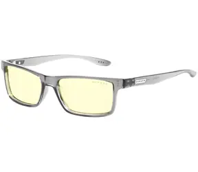 Gunnar Vertex Reader Gray Crystal / Gaming-Brille / bernsteinfarbene Gläser / BLF 65 / Dioptrien +2,5