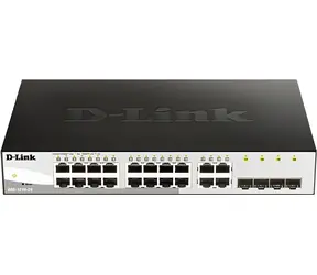 D-Link DGS-1210-20 / SMART -Switch / 16x Gigabit RJ45 / 4X Combo RJ45/SFP / lüfterlos