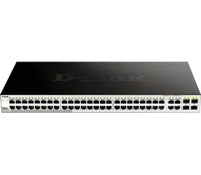 D-Link DGS-1210-52 / Switch / 48x GbE RJ-45 / 4X Combo SFP / L2/L3 Smart+ / lüfterlos