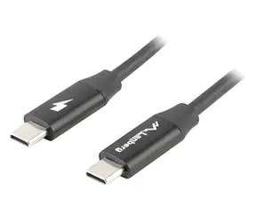 Lanberg USB-C-zu-USB-C-Kabel, schwarz / Daten- und Ladekabel / USB 2.0 / 1,8 m / QC 4.0