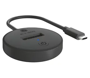 Icy Box IB-1610MCD-C31 schwarz / Dockingstation / für M.2 NVMe & SATA SSD / USB-C 3.2 Gen2 / 10 Gbit/s