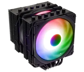 Alpenföhn Brocken 4 Max ARGB schwarz / CPU-Kühler / 260 W TDP / 2x 120 mm ARGB / 6x Heatpipes / für Intel + AMD