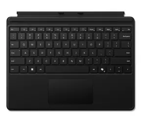 Microsoft Surface Pro Tastatur (DE) schwarz / Tablet-Tastatur / Alcantara / Hintergrundbeleuchtung / Surface Pro 10/9/8/X