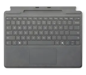 Microsoft Surface Pro Tastatur Platin / Tastatur für Surface Pro / Stiftaufbewahrung / DE-Layout