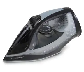 Esperanza EHI011, grau/schwarz / Dampfbügeleisen / Keramiksohle / 2600 W / Wassertank 0,3 l