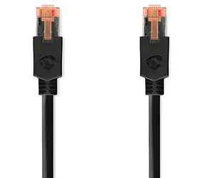 Nedis CAT6 10 m anthrazit / Netzwerkkabel / F/UTP / RJ45 - RJ45 / LSZH/PVC