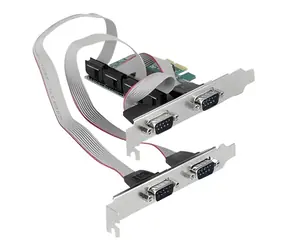 DeLock PCI Express-Karte / 4X serielle RS-232-Schnittstellen / PCIe x1 / Low-Profile