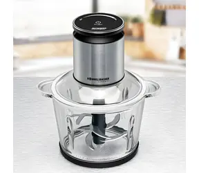 Rommelsbacher MZ 800 Edelstahl/Schwarz / Zerkleinerer / 800 W / 2,7 l / 22 Geschwindigkeiten