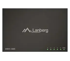 Lanberg DSM1-1005 / Switch / 5x Gigabit / Unmanaged / Metall