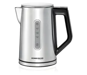 Rommelsbacher Sunny WK 3000 Edelstahl/Schwarz / Wasserkocher / 3000 W / 1,7 l
