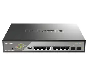 D-Link DSS-200G-10MPP / Switch / 10- Port Gigabit / PoE++ (802.3bt) / Aggregation