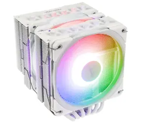 Alpenföhn Brocken 4 Max ARGB weiß / CPU-Kühler / 260 W TDP / 2x 120 mm ARGB / 6x Heatpipes / Intel + AMD