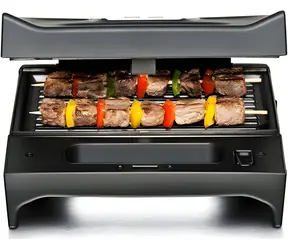Rommelsbacher SWG 700 schwarz / Sandwichmaker / 3-in-1 / 700 W / Waffeln / Kontaktgrill