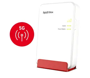AVM FRITZ! Box 6860 5G / 5G-Router / Wi-Fi 6 (802.11ax) / 2,4 GHz und 5 GHz / Gigabit-LAN / Nano-SIM