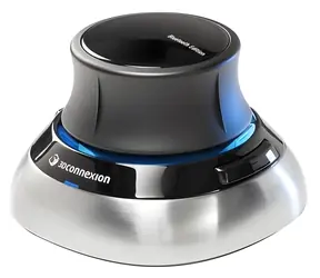 3Dconnexion SpaceMouse Kabellose Maus schwarz/silber / Maus für CAD-Anwendungen / 6DoF / 2 Tasten / 2,4 GHz / Bluetooth / USB-C
