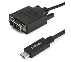 StarTech USB-C-auf-DVI-Kabel, schwarz / 1920 x 1200 / 2 m