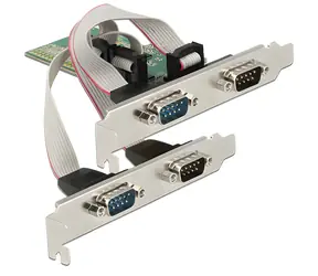 DeLock PCI Express Karte 4X Seriell RS-232 / Controller / PCIe x1 / ASIX AX99100 / 921,6 kbps