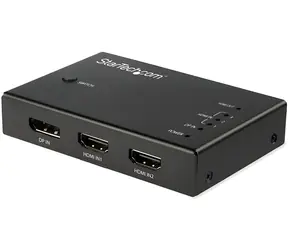 StarTech schwarz / Video-Umschalter / 3× HDMI + 1× DisplayPort auf HDMI / 4K 60 Hz