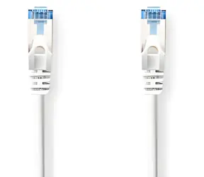 Nedis CAT6a S/FTP 15 m weiß / Netzwerkkabel / RJ45 - RJ45 / Knickfrei / LSZH