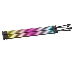 Corsair iCUE ARGB Cable Kabelleisten / LED-Streifen für Netzteilkabel / 2x 240 mm / 100 RGB-LEDs