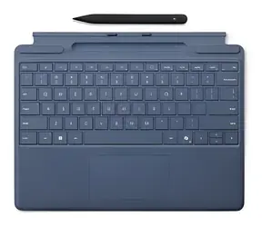 Microsoft Surface Pro Tastatur mit Slim Pen blau / Tastatur für Surface Pro / Stift / DE-Layout