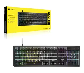 Corsair K55 Core RGB schwarz / Gaming-Tastatur / Rubberdome / RGB-LED-Hintergrundbeleuchtung / DE-Layout / USB
