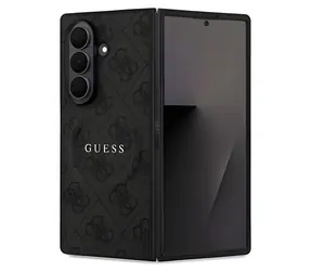 Guess PU-Leder 4G Farbring Magnetisch Schwarz / Rückseite / Samsung Galaxy Z Fold 7