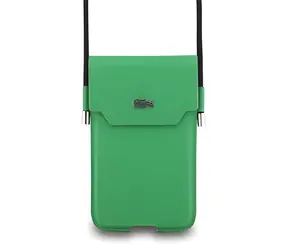 Lacoste PVC Iconic Petit Piqué Logo XL grün / Handytasche