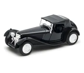 Welly Modellauto SS Jaguar 100 mit Dach, silber / 1:34 / ab 3 Jahren