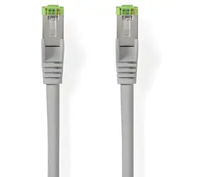 Nedis Cat 8.1 grau / Patchkabel / S/FTP / RJ45 - RJ45 / 15 m / LSZH