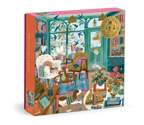 Galison Folienpuzzle „Nachmittag in der Buchhandlung“ / 500 Teile / ab 8 Jahren