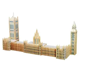 3D- Woodcraft Big Ben / ab 8 Jahren / Schwierigkeitsgrad: mittel
