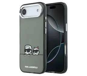 Karl Lagerfeld IML K&CH Heads Logo schwarz / Rückseite für iPhone Air / MagSafe