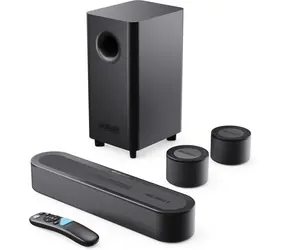 Majority Bowfell Halo schwarz / 5.1-Kanal-System / Dolby Atmos / 300 W / HDMI / Bluetooth / USB / AUX