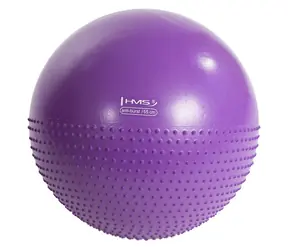 HMS YB03N lila / Gymnastikball / 55 cm / platzsicher / Massagenoppen