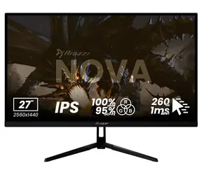 27" Arozzi Nova 27T2K260 schwarz / Monitor / IPS / QHD 2560x1440 / 260 Hz / 1 ms / 2x HDMI + 2x DP