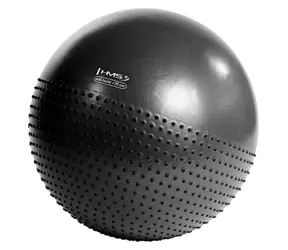 HMS YB03N schwarz / Massageball / 75 cm / Berstsicher / Belastbarkeit 250 kg