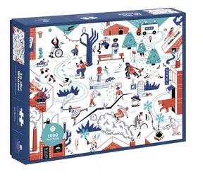 Chronicle books Puzzle im Winter / 1000 Teile / ab 3 Jahren