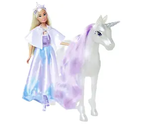 Simba Puppe Steffi mit Einhorn / 29 cm