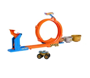 Mattel Hot Wheels Monster Trucks Rennstrecke mit Looping und Bigfoot / ab 4 Jahren