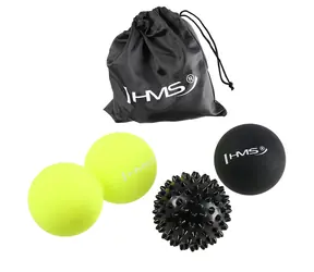 HMS BLS01 / Massageball-Set / Lacrosseball / Silikon / 3-teilig