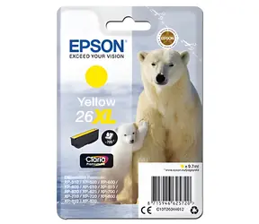 Epson 26XL Gelb / Tintenpatrone / Original / Expression Premium XP-510/520/600/605/610 / 8,7 ml